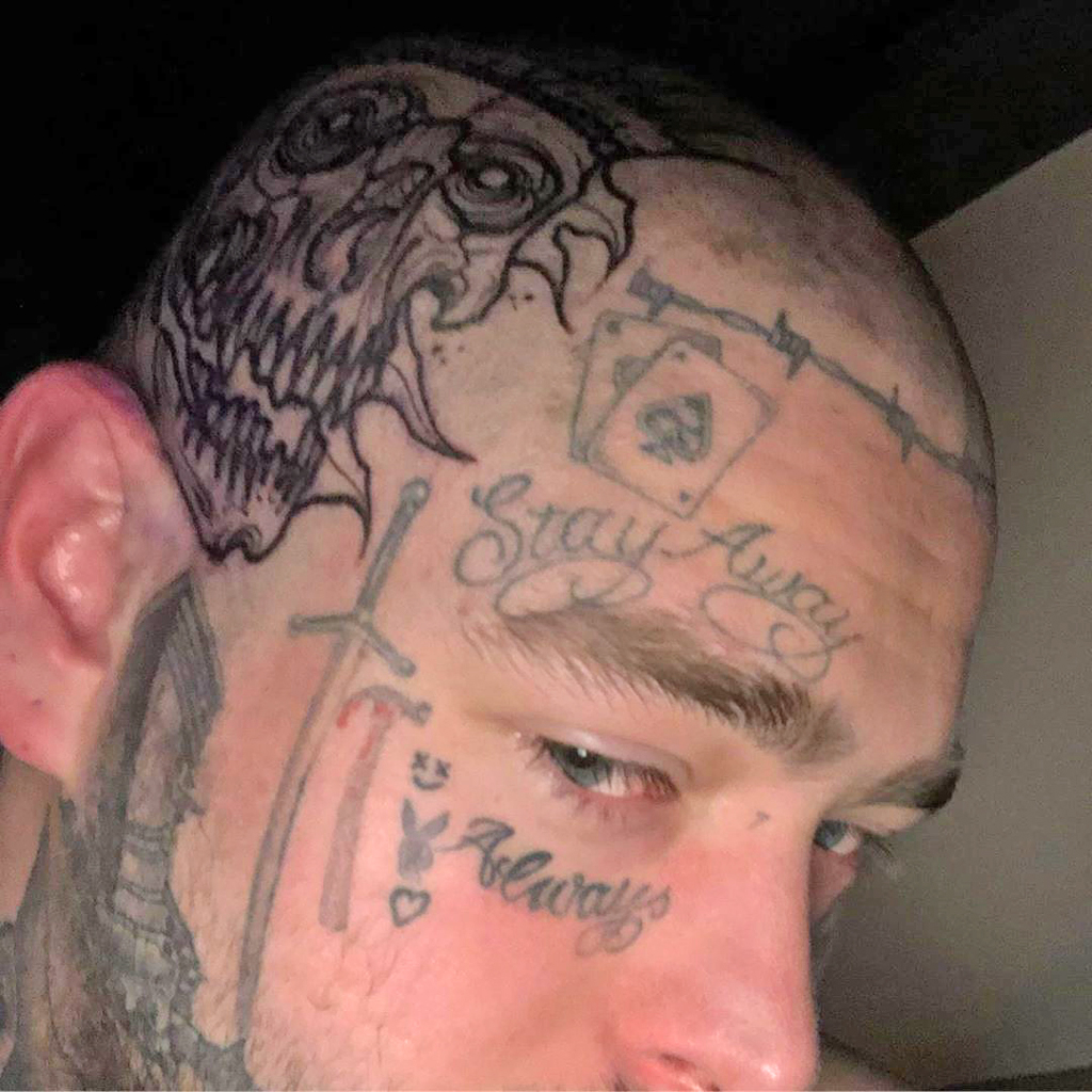 Post Malone Unveils His Most Dramatic Tattoo and Hair